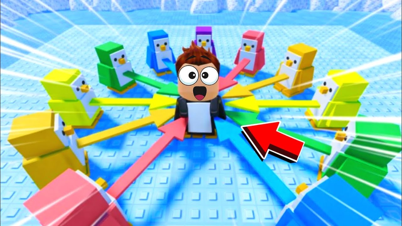 VIREI UM PINGUIM E TENHO QUE SER ÚLTIMO EM PÉ NO ROBLOX!! 🐧