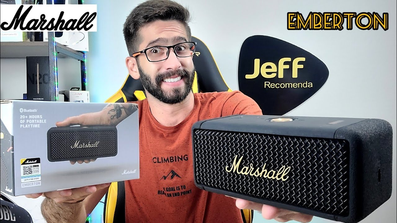 Caixa de som MARSHALL EMBERTON IPX7: Tinha tudo pra Ser PERFEITA! Vale a pena? (Unboxing/Análise)