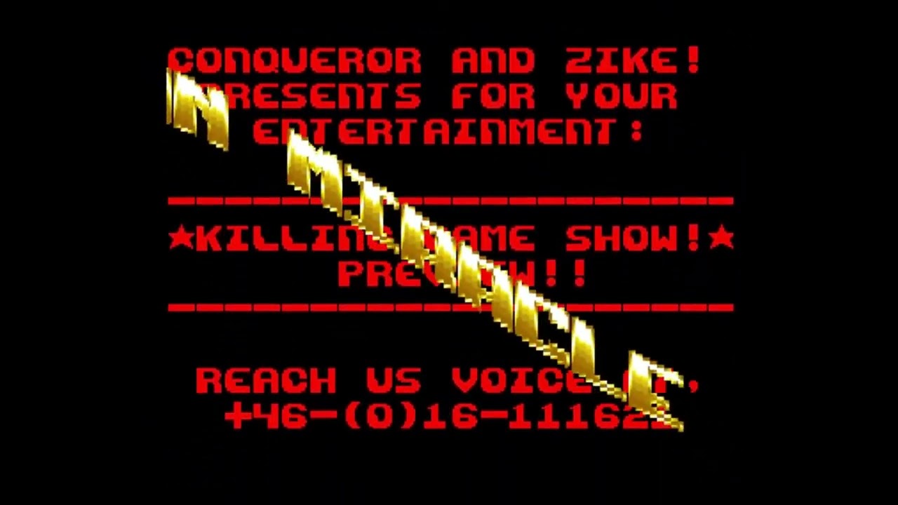 Amiga Cracktro The Killing Game Show by Conqueror / Zike / Miracle (1990)