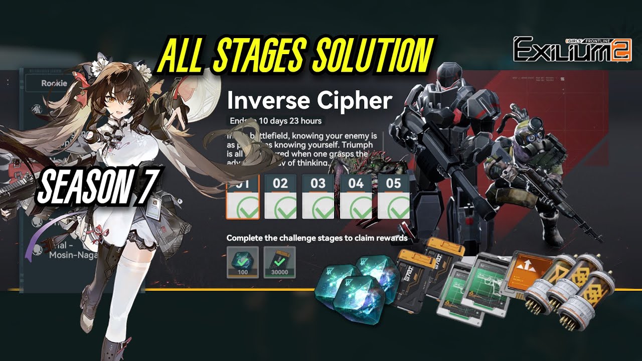 【GFL2】Inverse Cipher SEASON 7 ALL Puzzles Solutions! - Girls Frontline 2: Exilium