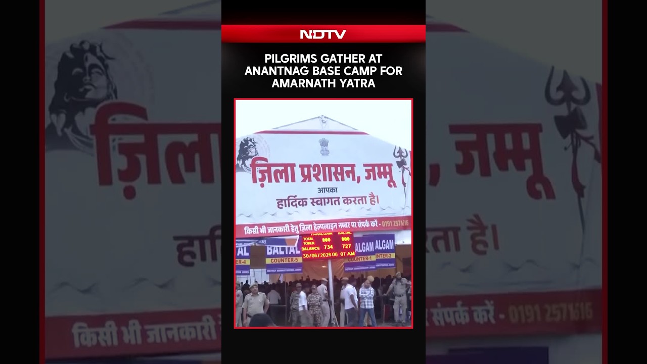 Amarnath Yatra 2026 | Pilgrims Gather At The Anantnag Base Camp For Amarnath Yatra