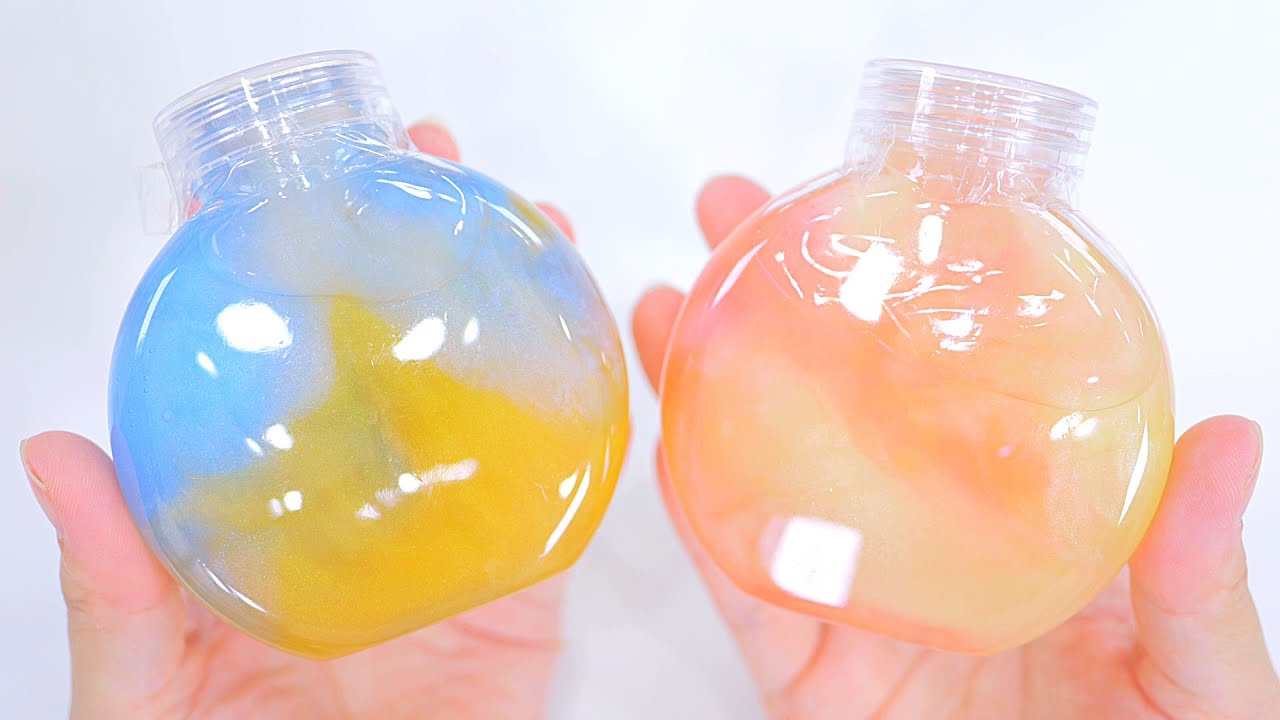 【ASMR】Jiggly Slime  300円均一のぷるぷるスライムがめちゃくちゃ綺麗すぎん？