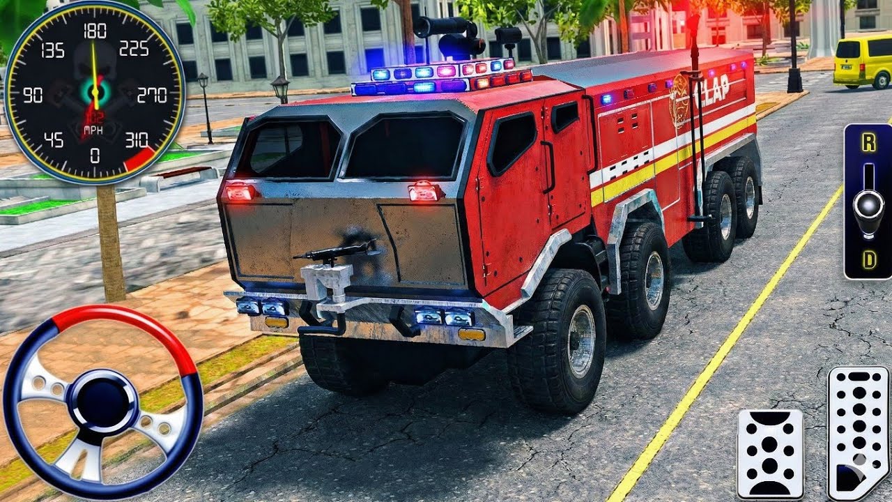 911 US Emergency Firefighter And Ambulance Rescue Simulator 3D - Fire Engine Rescue Sim Games