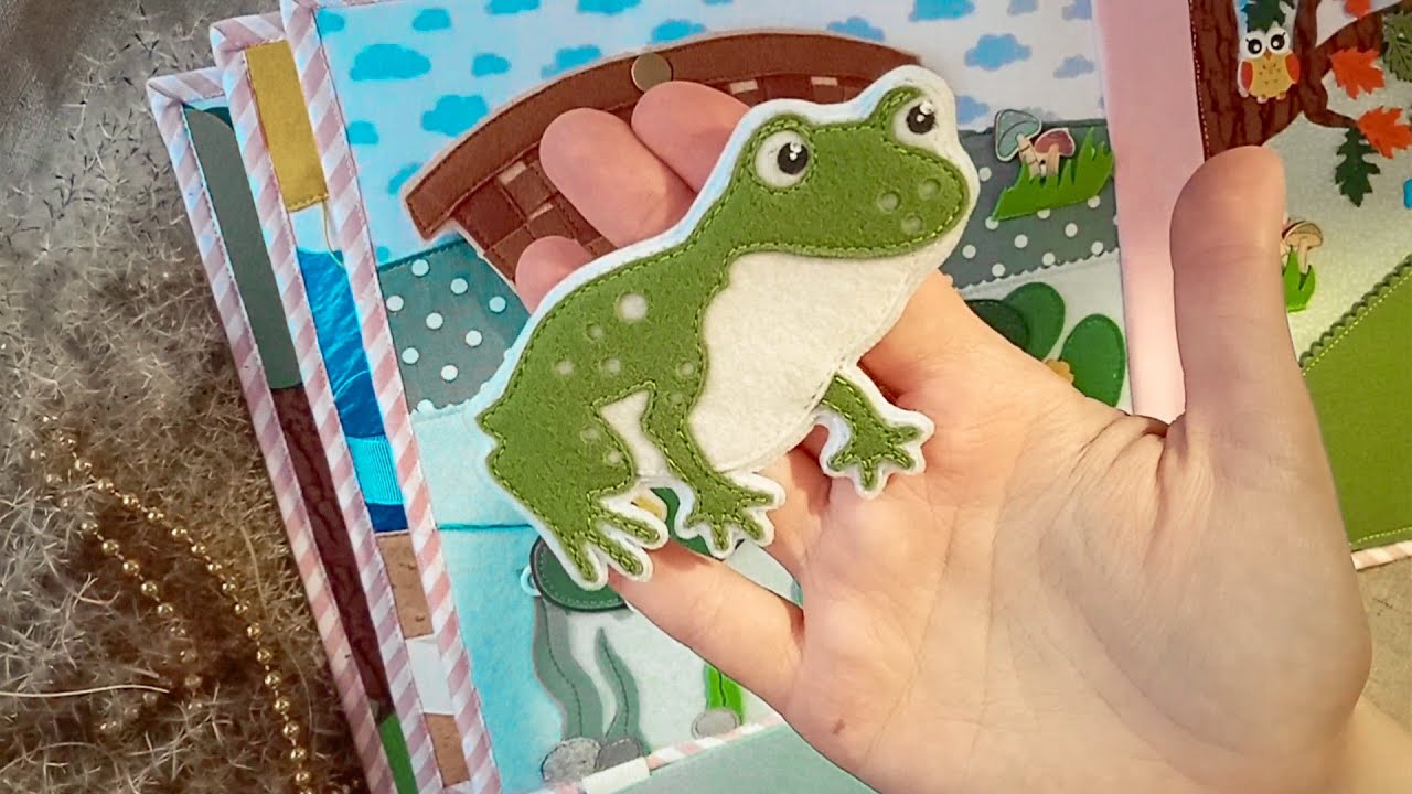Розвиваюча фетрова книжка 📚 Магнітна рибалка 🎣 Ферма🐤 Казка🦋