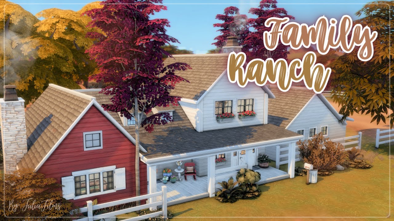 Семейное Ранчо🐴🍂│Строительство│Family Ranch│SpeedBuild│NO CC [The Sims 4]