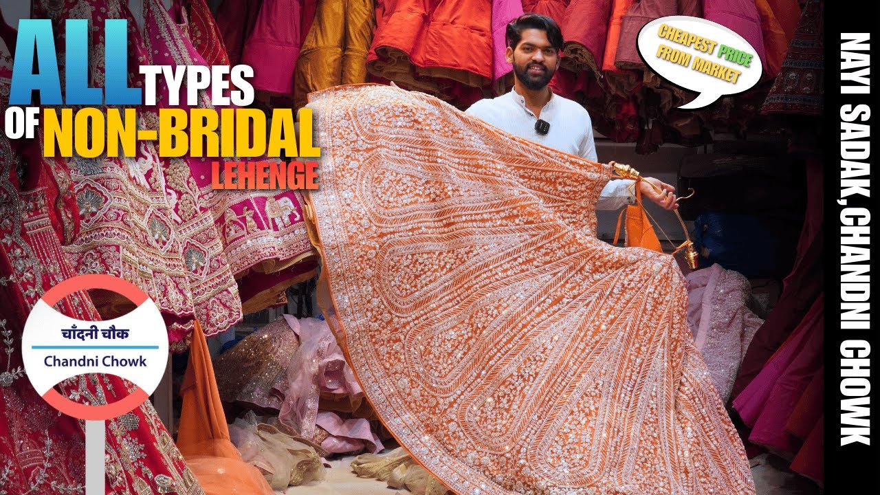All Types Of Non - Bridal Lehenga | Cheapest Bridal Lehenga in Chandni Chowk