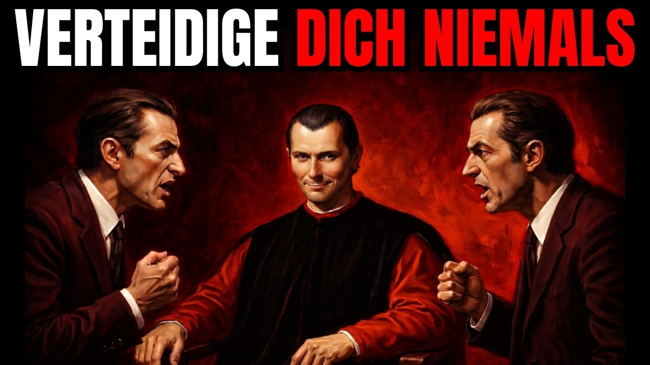 VERTEIDIGE dich NIEMALS. (Machiavellis Trick, um die Macht umzukehren)