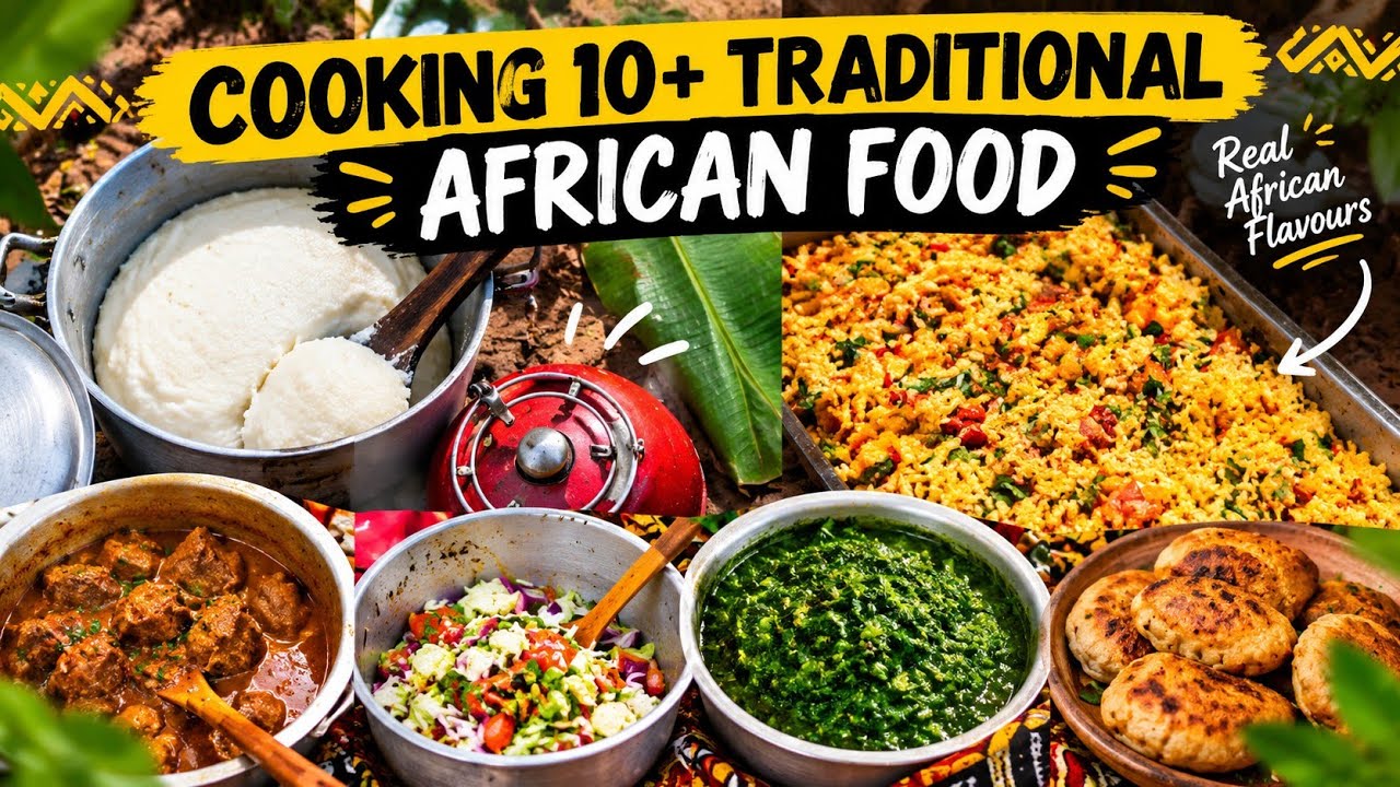 How  To Cook 10+ Traditional African Meals for 50 People | Family Feast Prep
