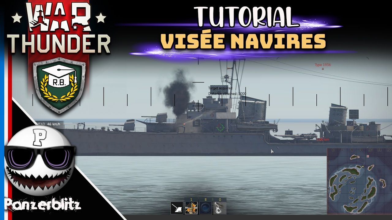 WAR THUNDER - TUTO - LA VISÉE ET LES DESTRUCTIONS SUR NAVIRES DE GUERRE.