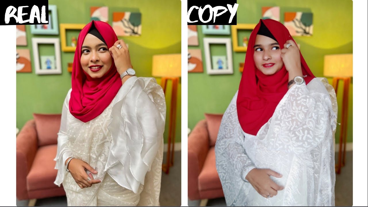 @fahrinfaizaa from @khudalagse Inspired Hijab Tutorial || I recreated picture of Faiza || Sadiya Mimi