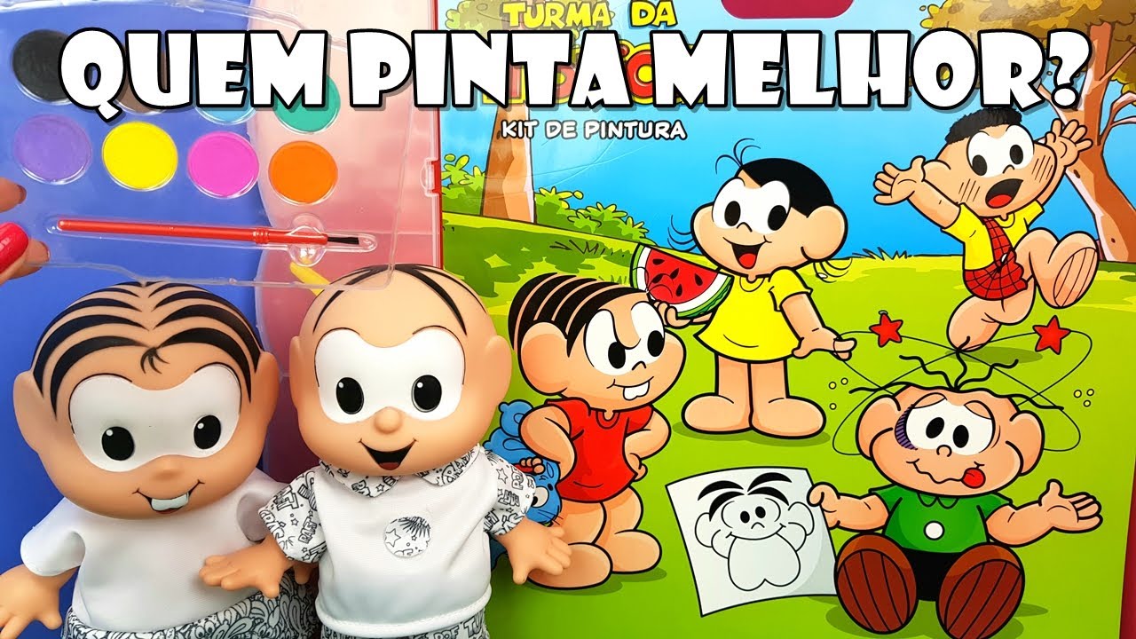 Quem Pinta Melhor a Turma Da Mônica? Tia Flá X Produção