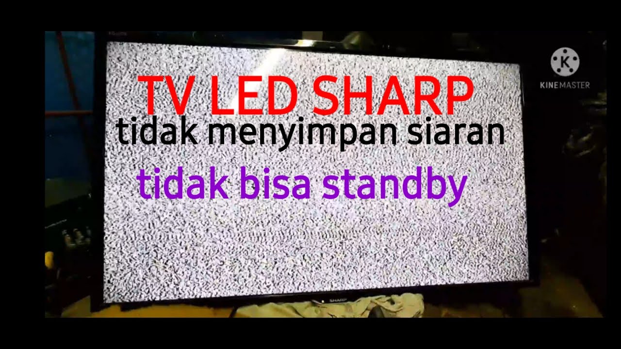 Perbaikan tv led sharp aquos  tidak bisa menyimpan siaran/lc24le175i