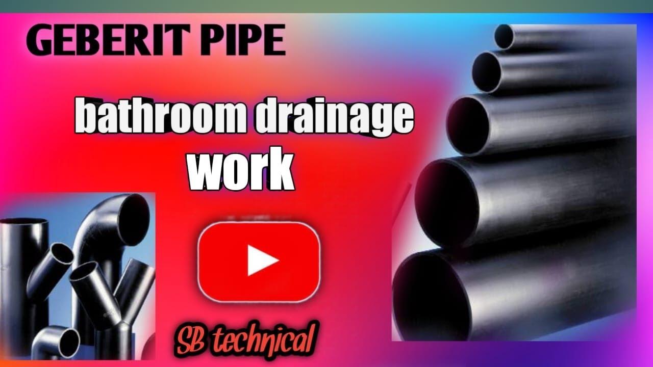 geberit pipe toilet drainange work  || geberit pipe bathroom ka kam ||