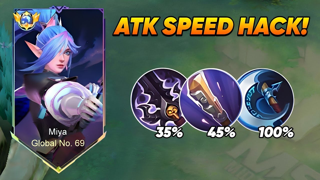 MIYA NEW ATTACK SPEED HACK 2025! +200% ATK SPEED?💀 (this build is completely insane!)