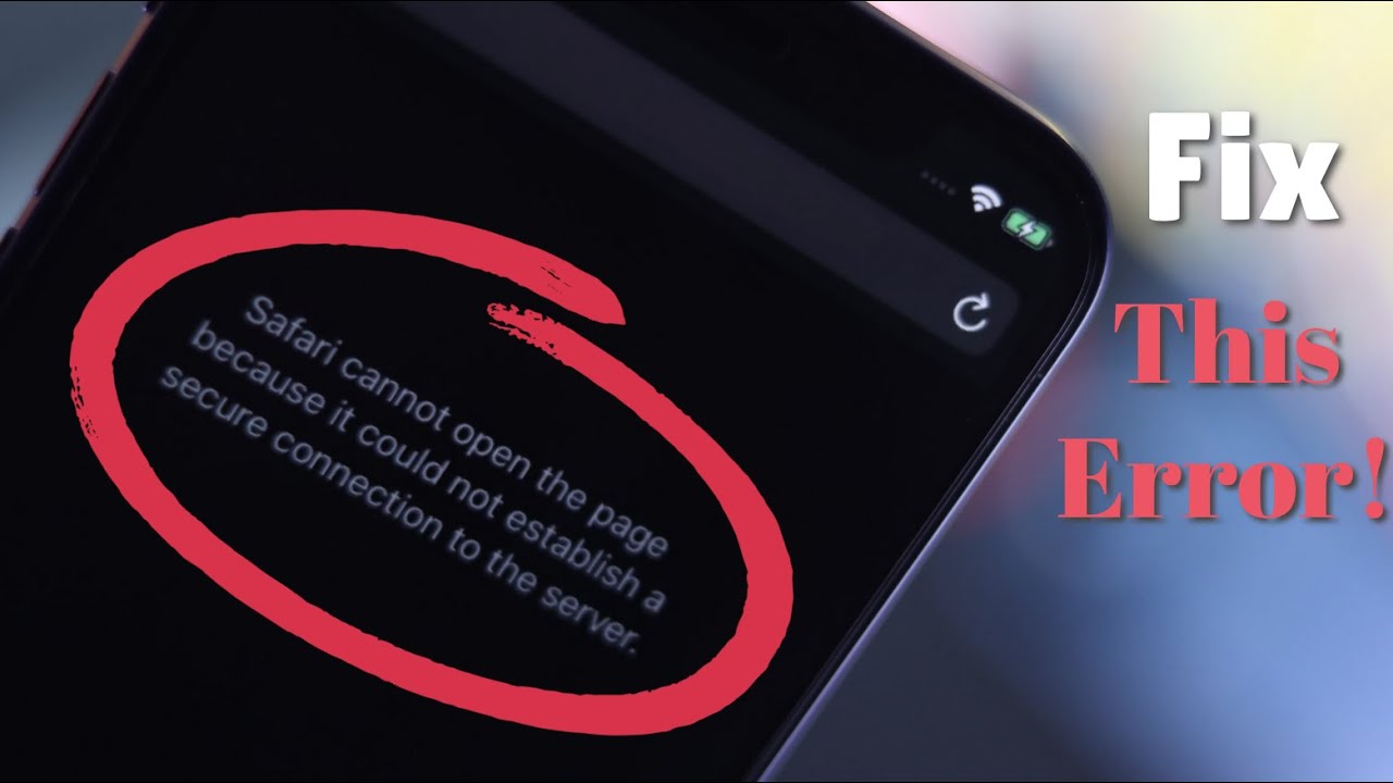 How to Fixed: iPhone Says Safari Cannot Open the Page| Safari Cannot Connect to Server on iPhone