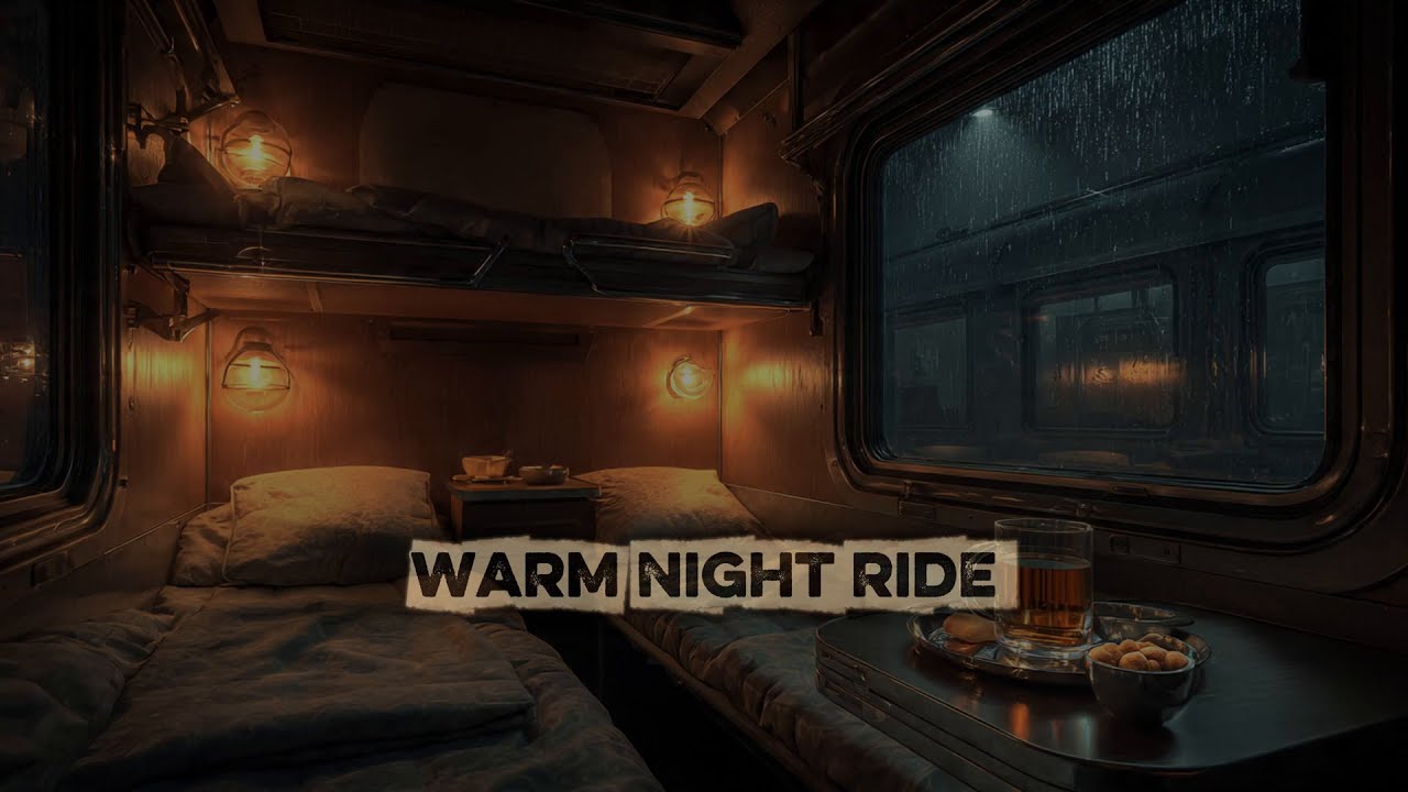 Late Night Train Compartment 🚆 Calm Journey Ambience