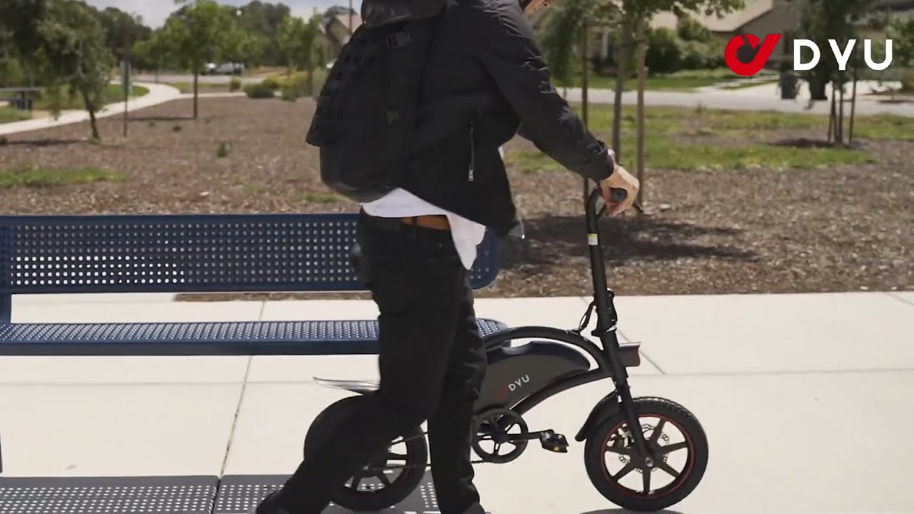 🚴&zwj;♂️ Компактный и удобный: встречайте складной мини-электровелосипед DYU D3F 14 дюймов! 🚴&zwj;♀️