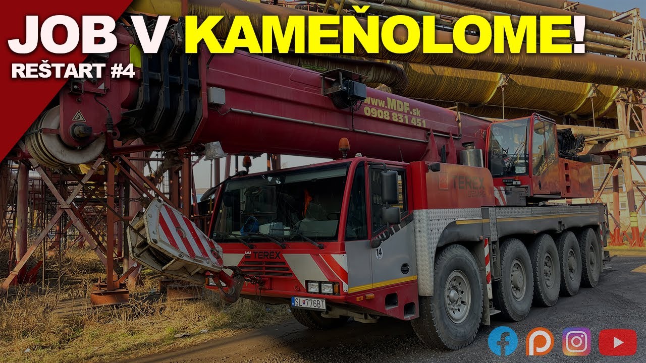 Práca v Kameňolome #4 #ztapmotors #kosice #crane #trebejov