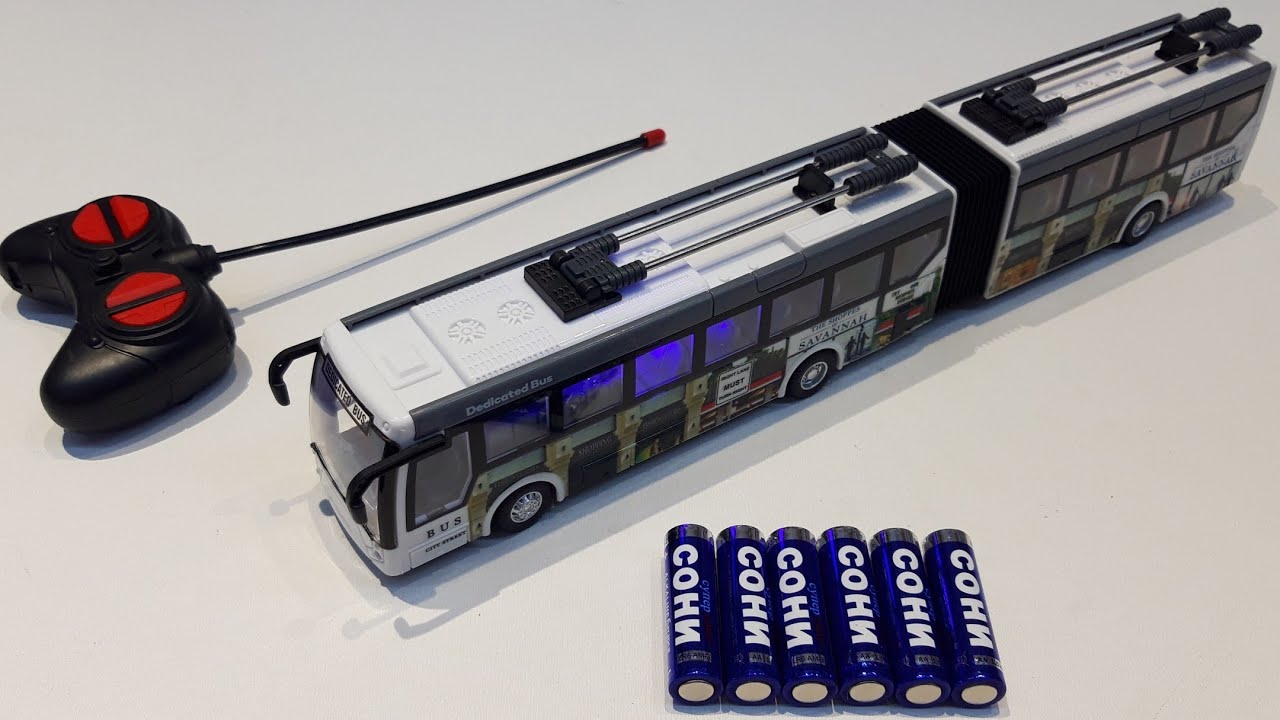 Unboxing RC City Bus ASMR 🚍 | Lights, Sounds & Articulated Demo (No Talking)