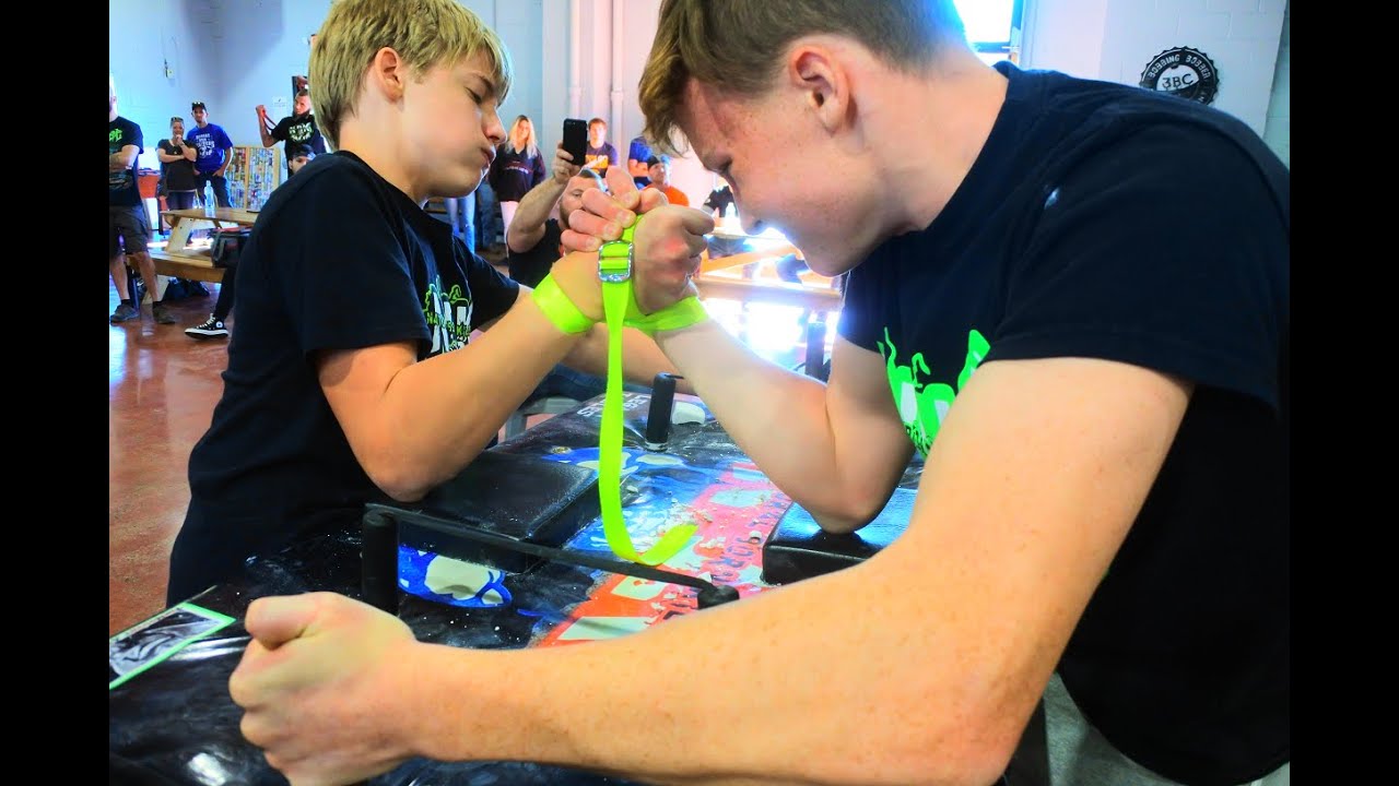 6th Annual NBK Bday BASH Armwrestling Erick CARLSON vs Dimitry DERBEDYENYEV
