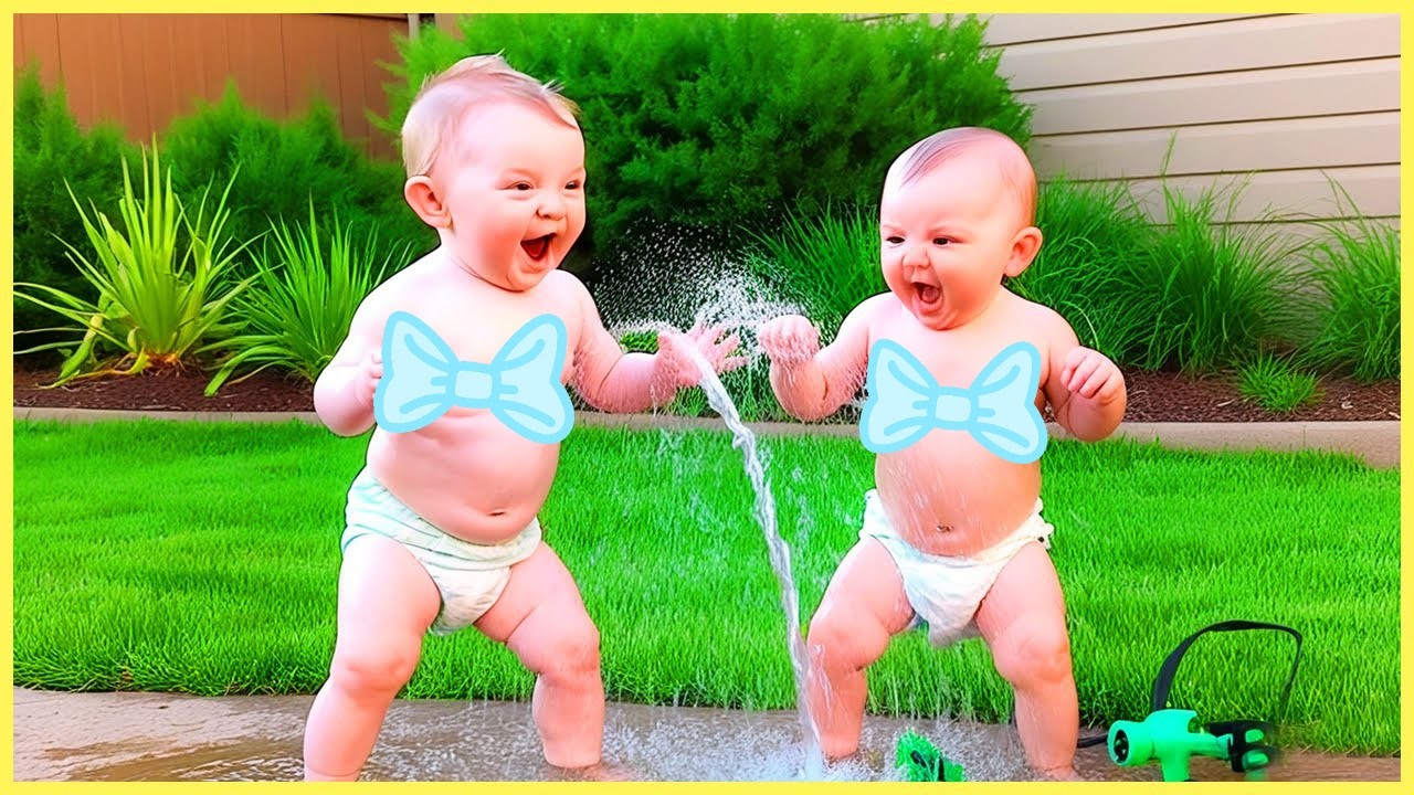 Funny Moments When Baby Playing With Water || 5-Minute Fails