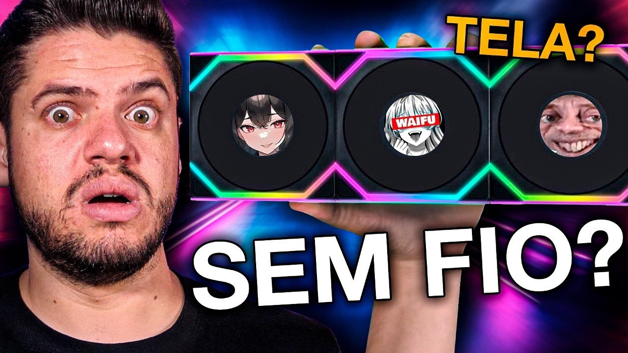 LianLi Unifan SL Wireless LCD 120mm: Fans com TELA e SEM FIO?