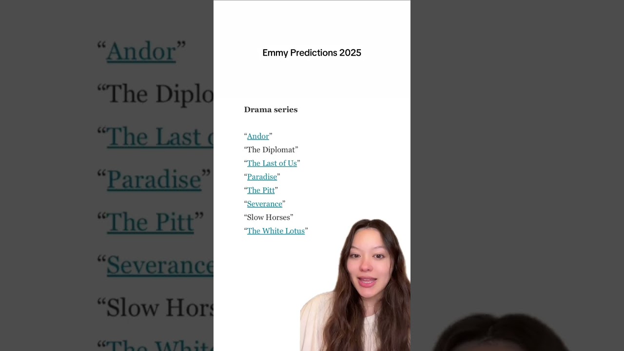 Emmy Predictions 2025 