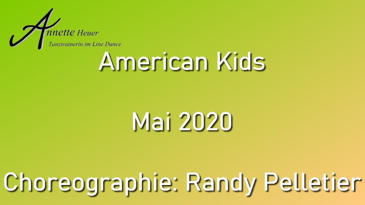 American Kids - Line Dance (Demo und Anleitung)