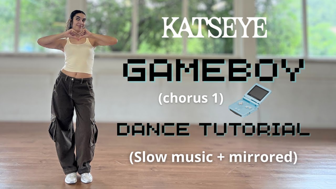 Katseye “Gameboy” (chorus 1) DANCE TUTORIAL ( slow music + mirrored )