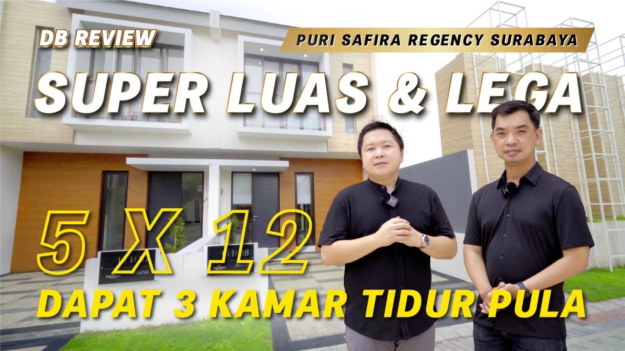PASTI ANDA SUKA!! Rumah Lebar 5x12 Super Luas dan Lega