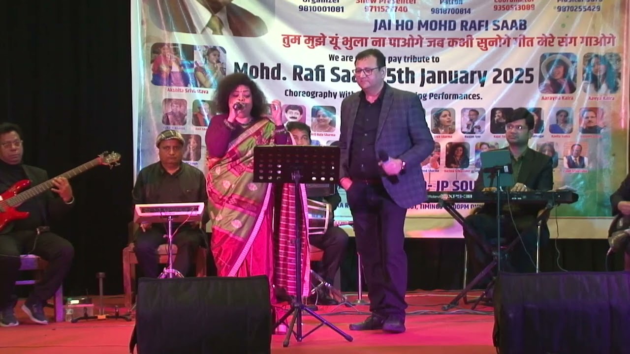 Rachna Srivastava and Ashish Nigam Paying Tribute to Legendary Singer Mohd Rafi on 5th January 2025.