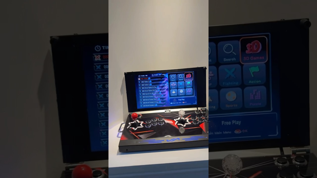 This is an inexpensive portable arcade system you can get now! This is awesome! Must see!