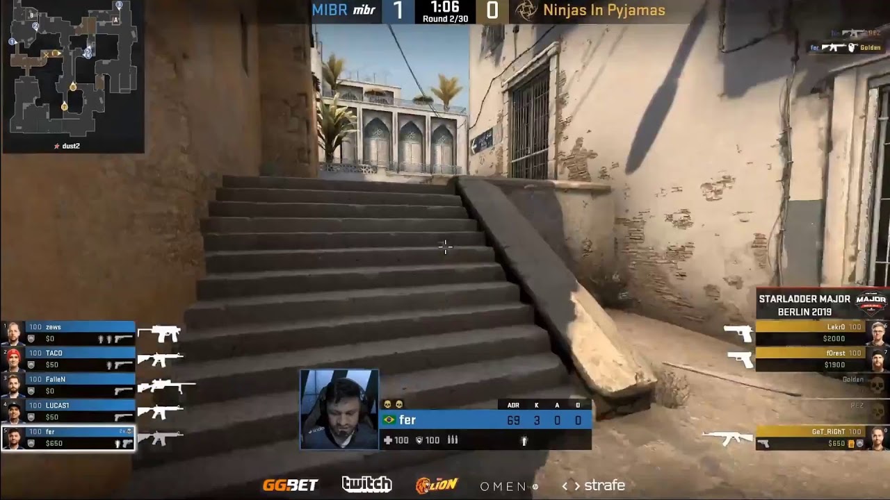 🔴[RU] MIBR vs NIP | StarLadder Major Berlin 2019 | Day 1 | 1080P 60 FPS