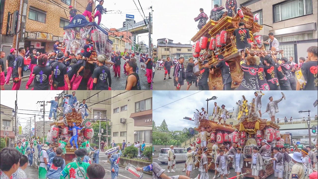 2024.7.12日中 平野郷夏祭り2024 【9町の だんじり】(野堂東組·市町·西脇組·流町·野堂町南組·野堂北組·脊戸口町·馬場町·泥堂町)杭全神社