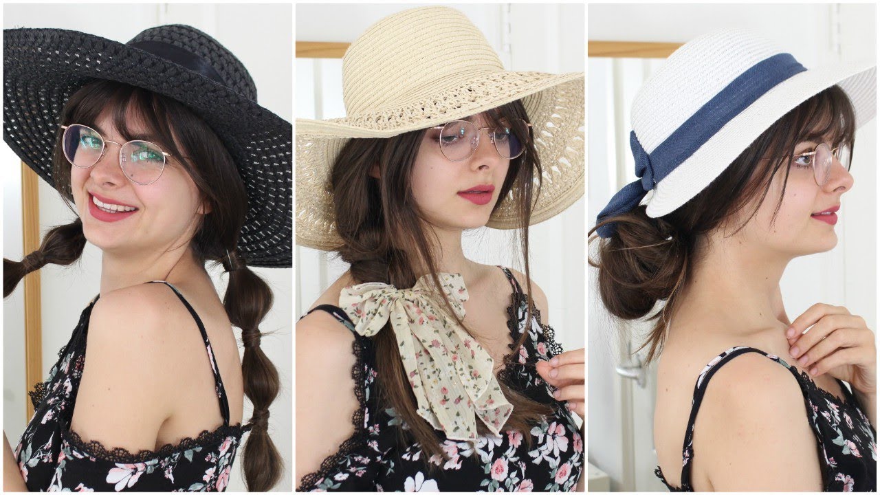 Ways To Style Your Hair With Straw Hats