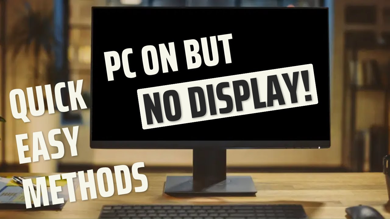 FIX - COMPUTER TURNS ON BUT NO DISPLAY - NO SIGNAL ON MONITOR