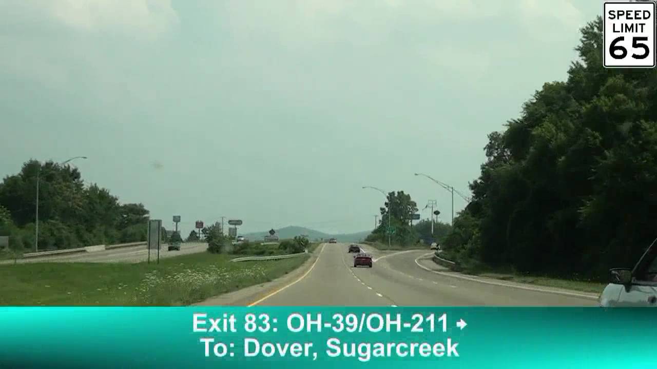 Ohio: I-77 South, Canton To Cambridge
