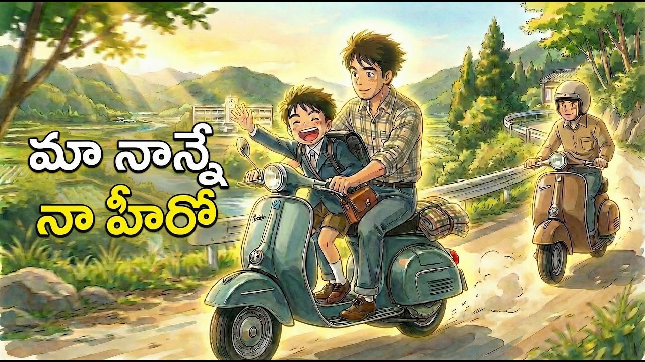 Childhood Memories with Father ❤️ | A Tribute to Father’s Love #ghibli  #telugu  #love #bommalu