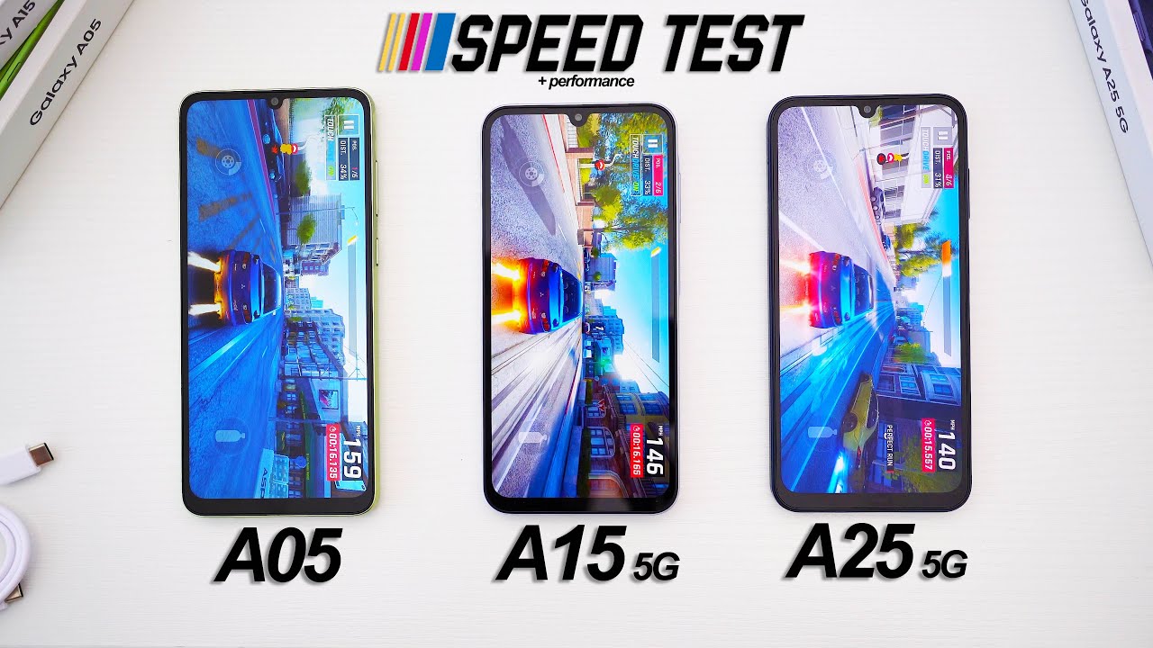Тест скорости и производительности: сравнение Samsung A05, A15 и A25!