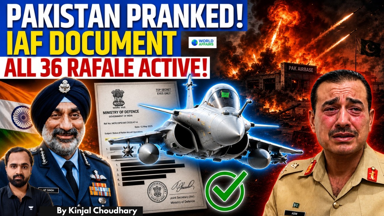 PAKISTAN EXPOSED - IAF Document Shows All 36 Rafale Jets Active! Why India Let Narrative Run? Kinjal