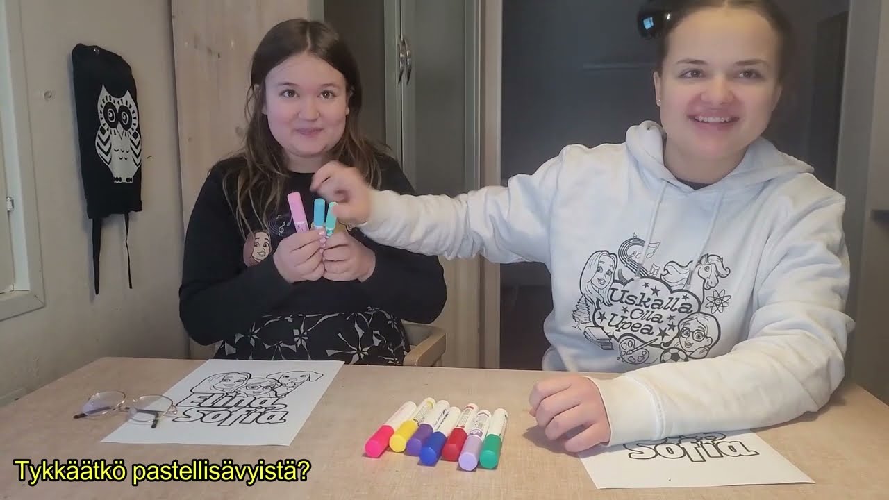 KOLMEN V&Auml;RIKYN&Auml;N HAASTE Elina vs. Sofia (Kerro kumpi voitti)