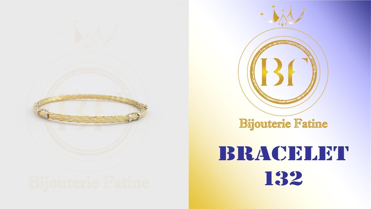 Bracelet 132 torsad&eacute; en or 18 carats