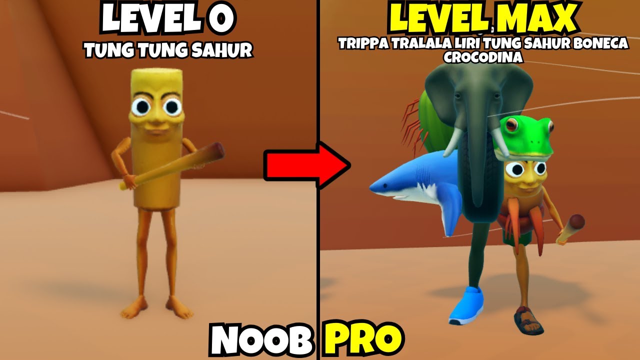 Noob Unlocked All Brainrot Evolutions! Noob to Pro in Brainrot Evolution