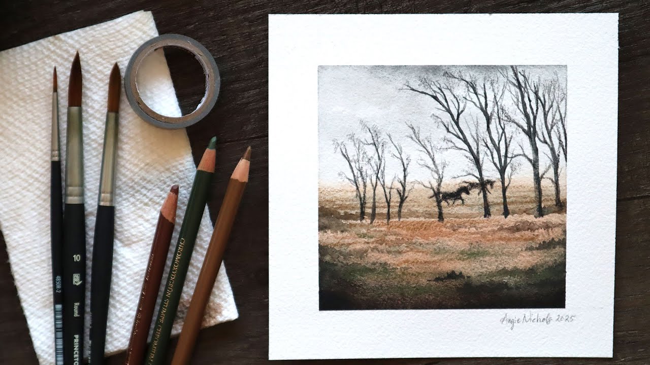 Creating a NEW Watercolor Series: Horses and Storms