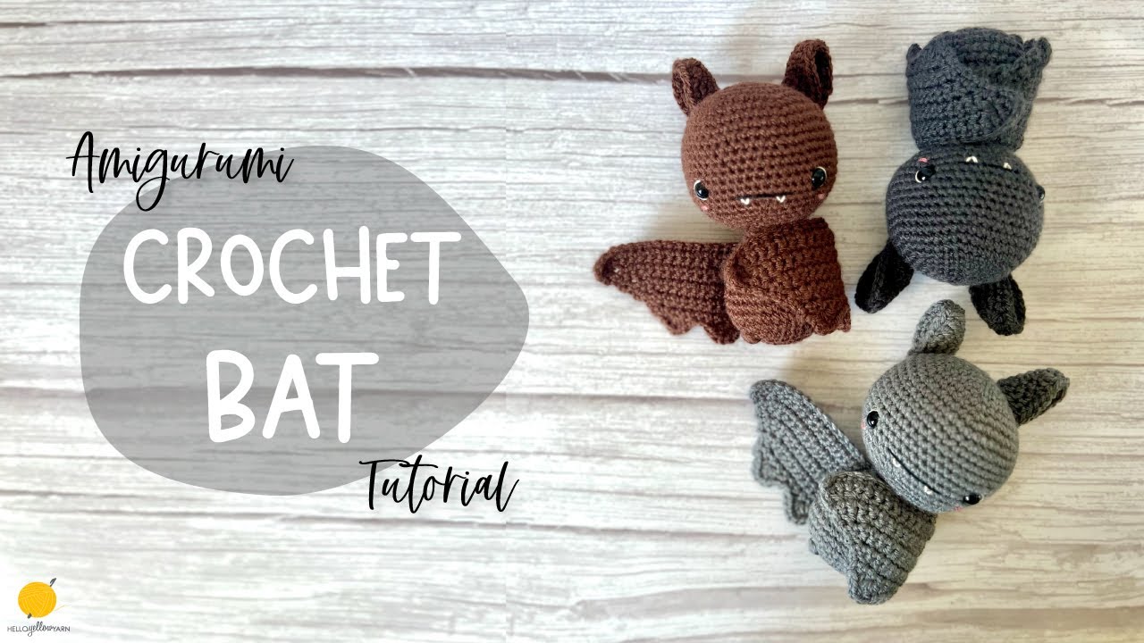 Crochet Cute Bat Amigurumi Tutorial
