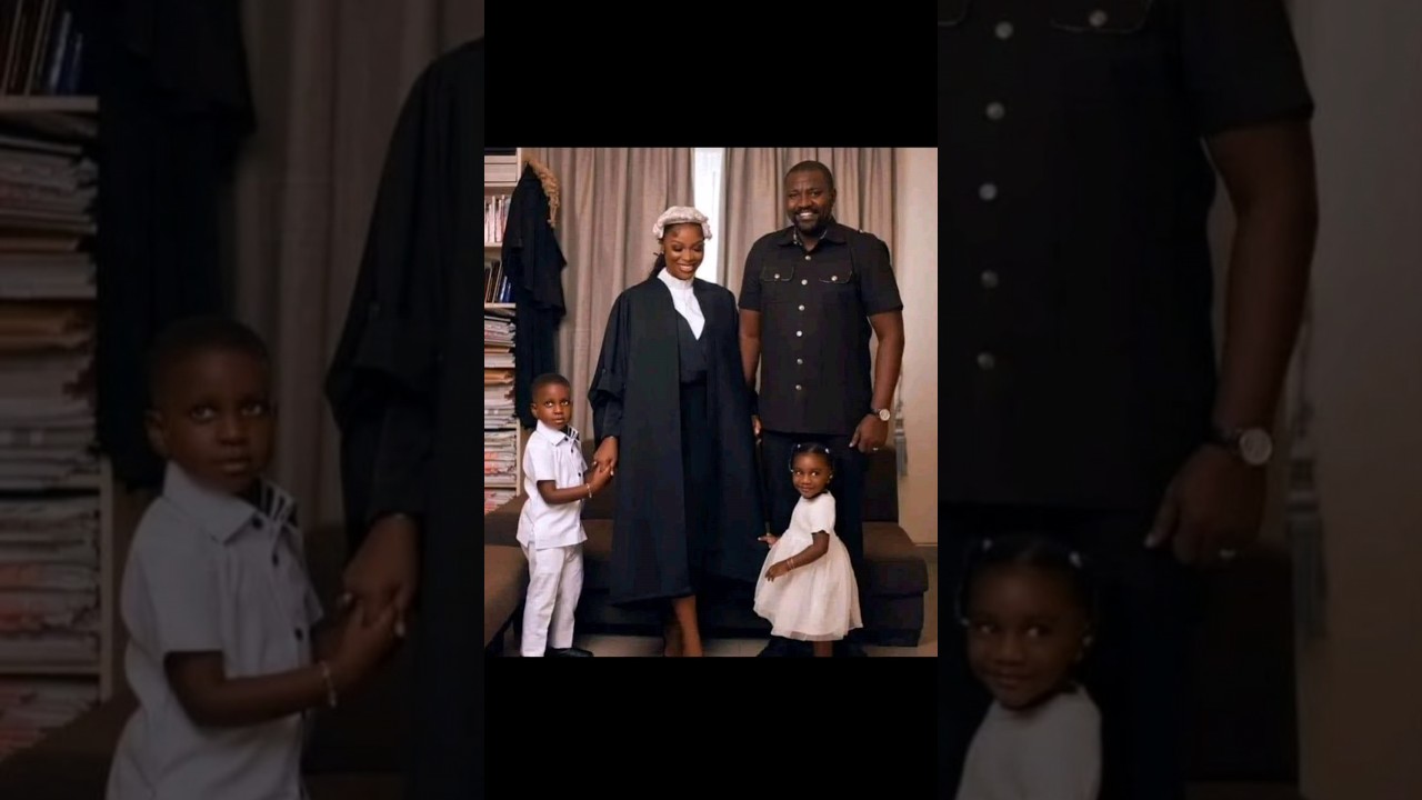 Ghanaian Actor, John Dumelo and his beautiful family looking so amazing in these photos.