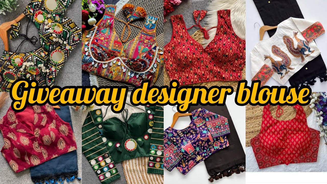 Giveaway Contest⭐💐 ! Participate in our this month Giveaway Contest and win a designer blouse