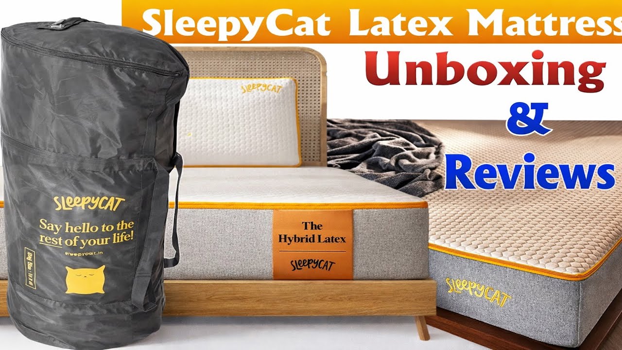 SleepyCat Latex Mattress Unboxing & Review | Latex Orthopedic Mattress 
