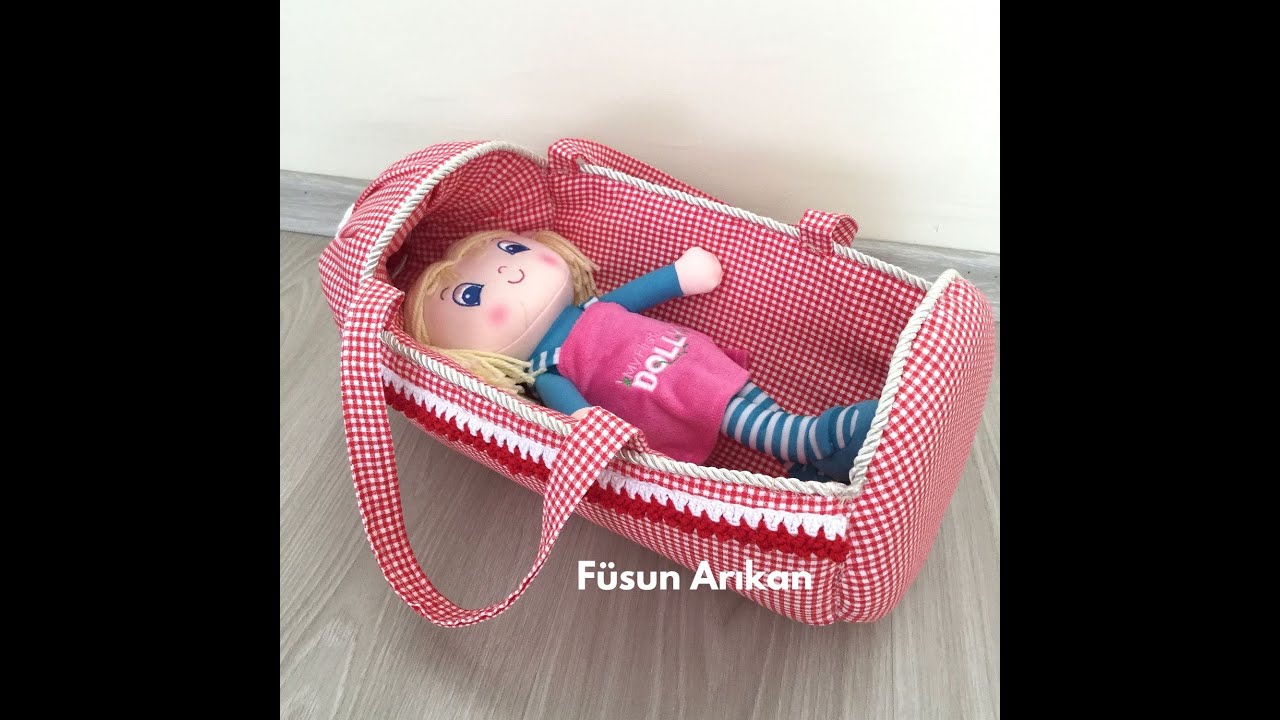 GERİ DÖNÜŞÜM / PET ŞİŞEDEN OYUNCAK BEBEK PUSETİ YAPILIŞI (DIY DOLL PET BOTTLE STROLLER / RECYCLED)
