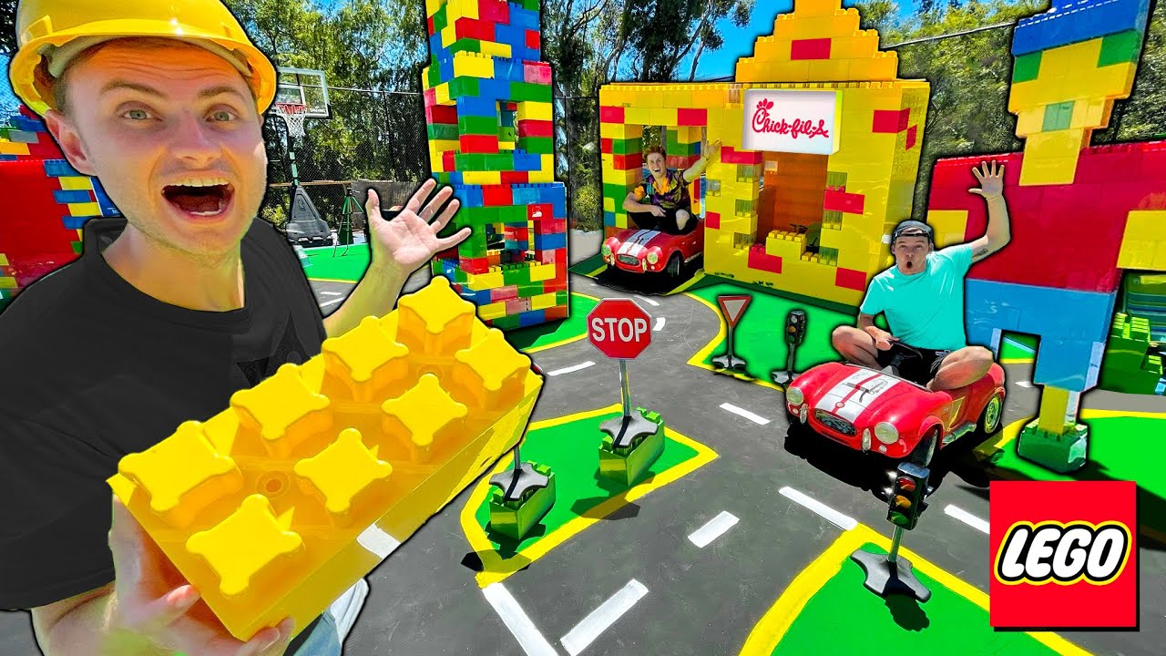 I Built a REAL LEGO CITY!!